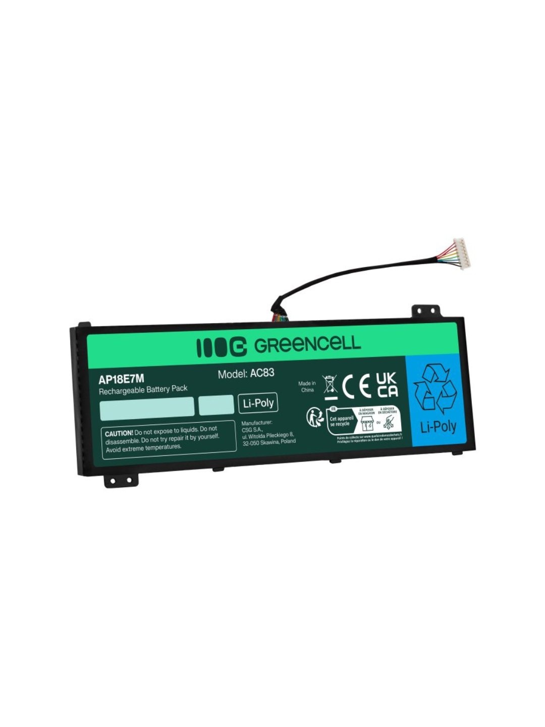 acer Acer AP18e7m battery: 3220mah