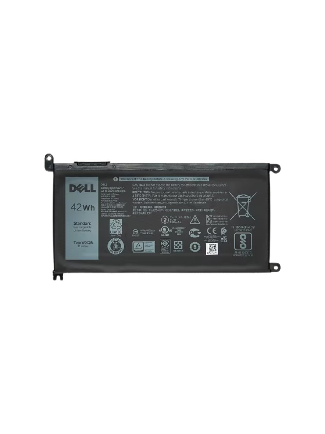 dell Dell Wdxor battery: 2500mah